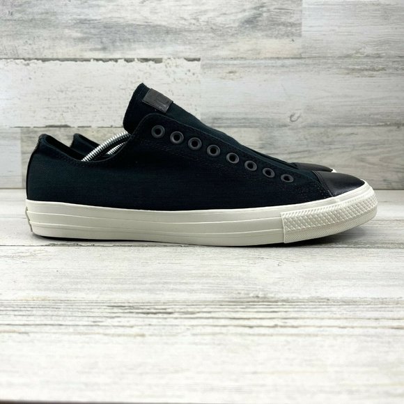 Converse Chuck Taylor All Star Sneaker Laceless Low Top Black Men Sz 11 165876C
